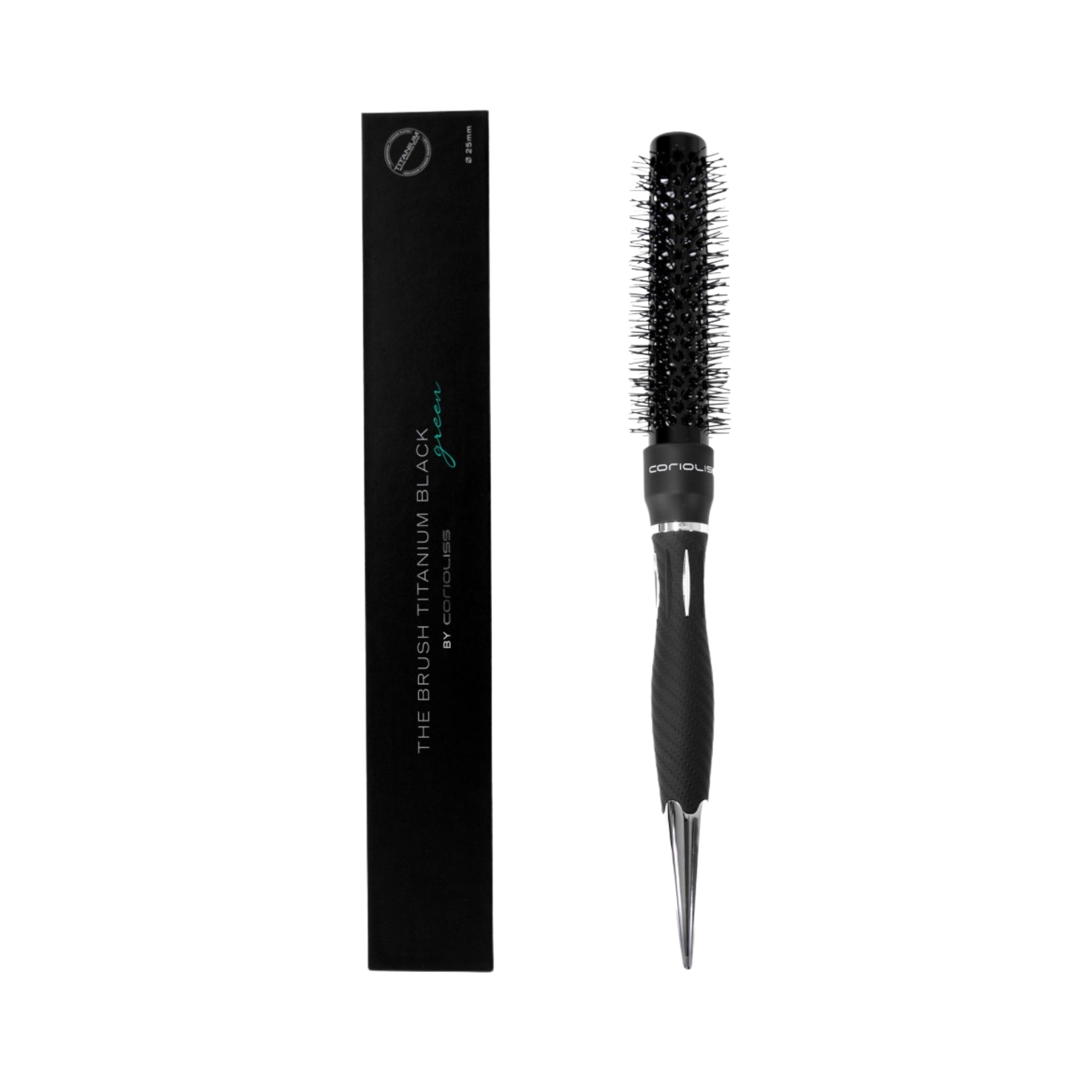 Corioliss krtača za feniranje 25 mm - Titanium Black Green