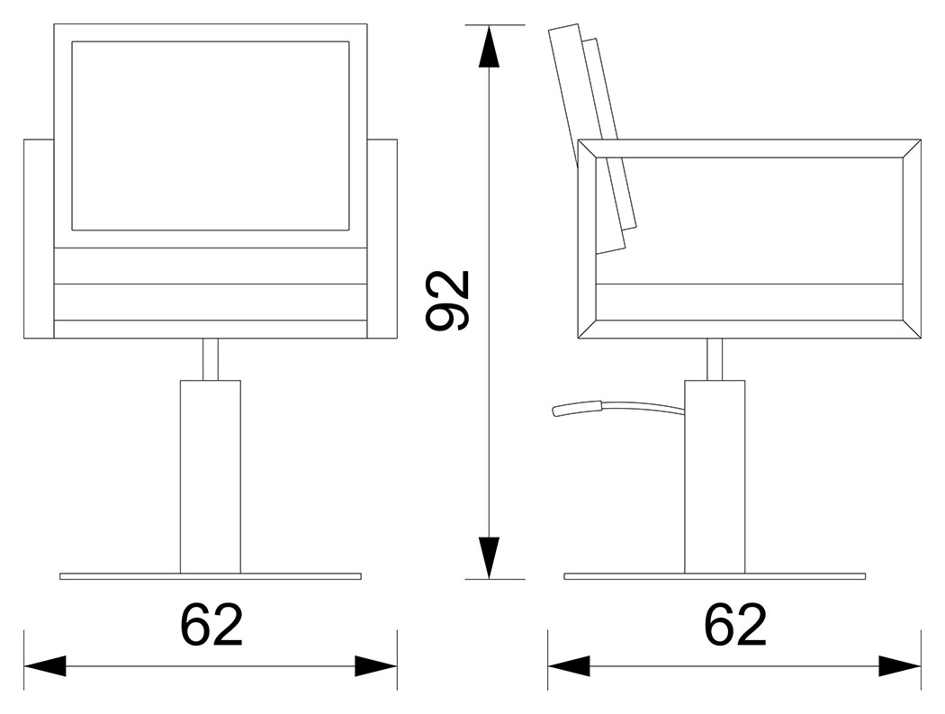 Frizerska stolica Industrial