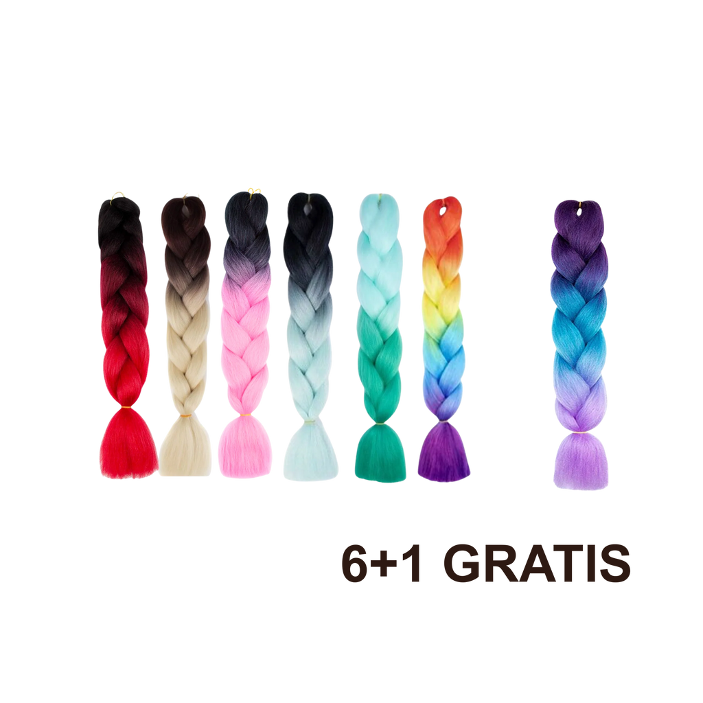 6+1 GRATIS Kanekalon višebojna kosa