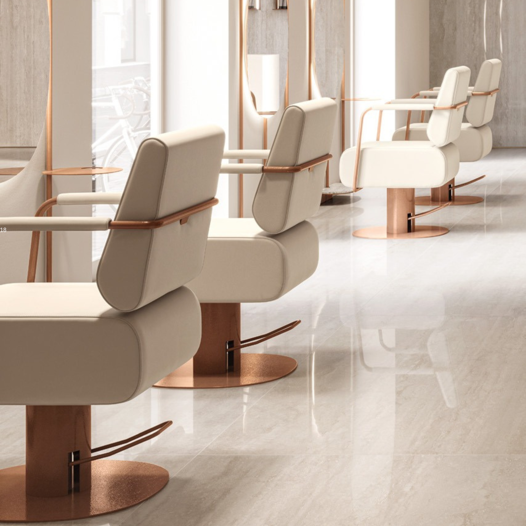 Vezzosi frizerska stolica CU29