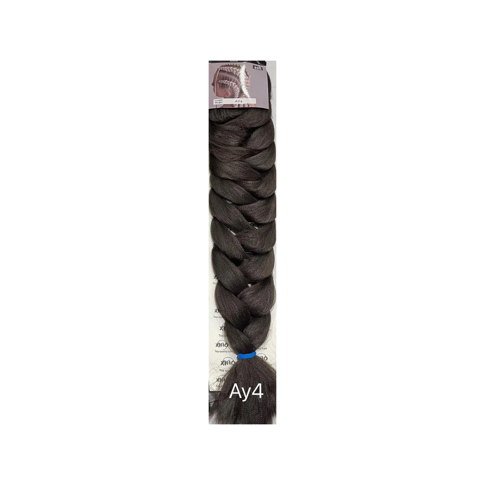 Monochrome kanekalon hair