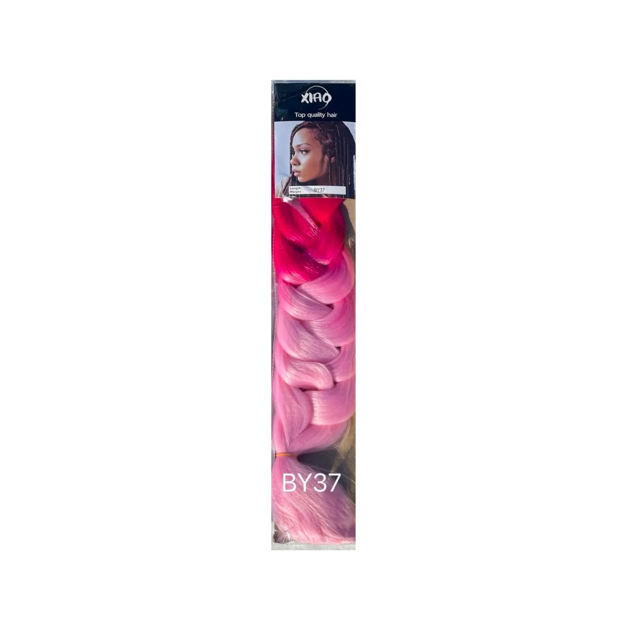 Multicolored kanekalon hair