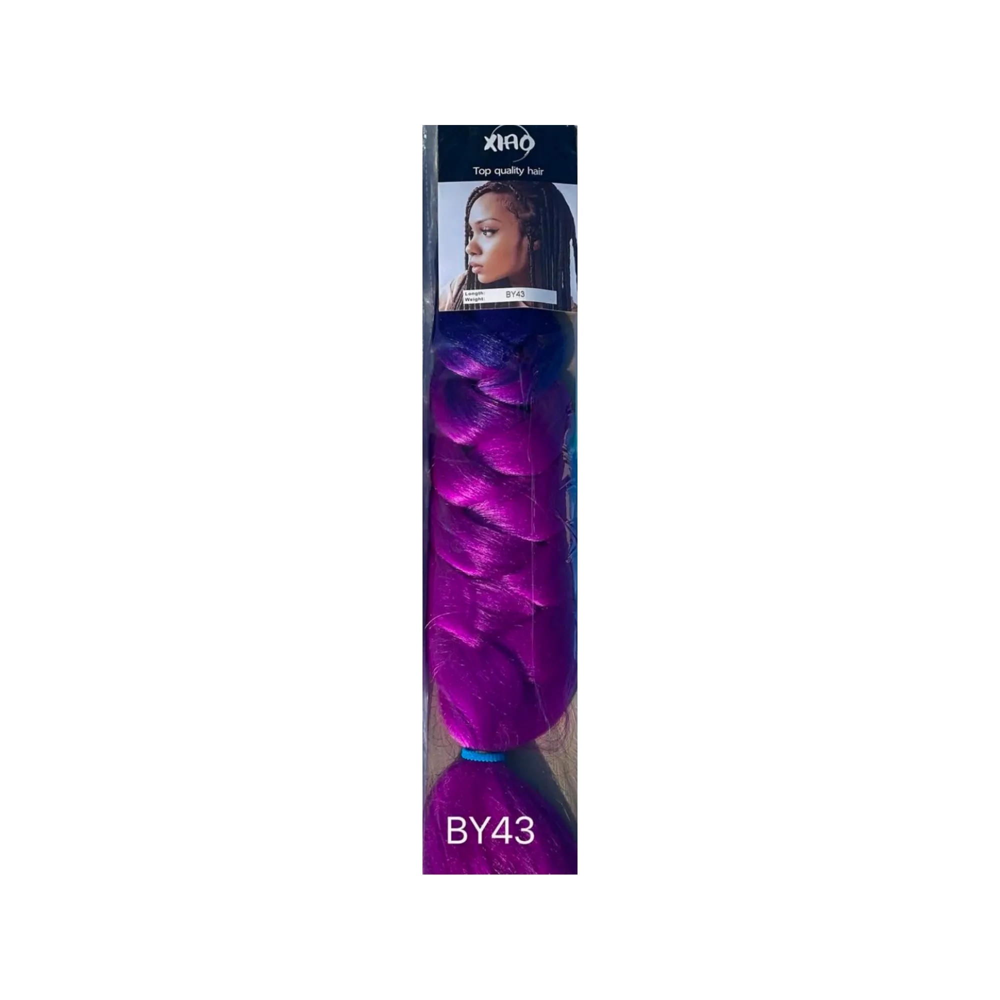 Multicolored kanekalon hair