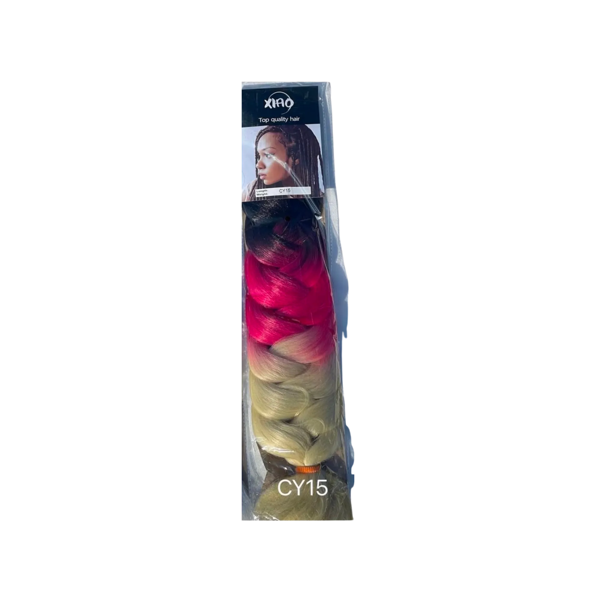 Multicolored kanekalon hair