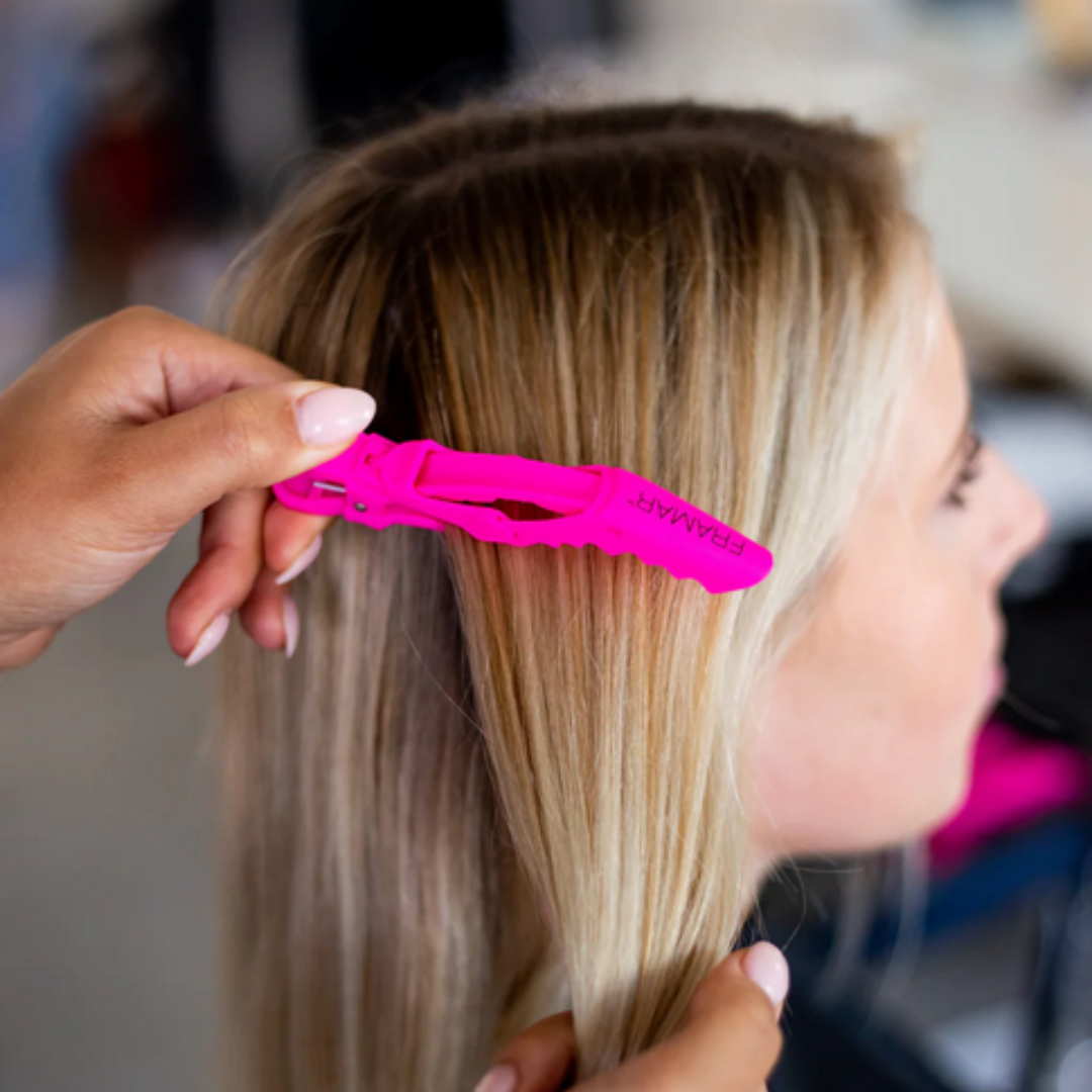 Framar Aligator klipse Pink 4 kom