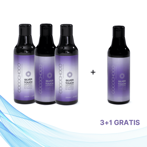 3+1 GRATIS Cocochoco Anti yellow SILVER TOUCH šampon i regenerator bez sulfata za plavu kosu 250 ml