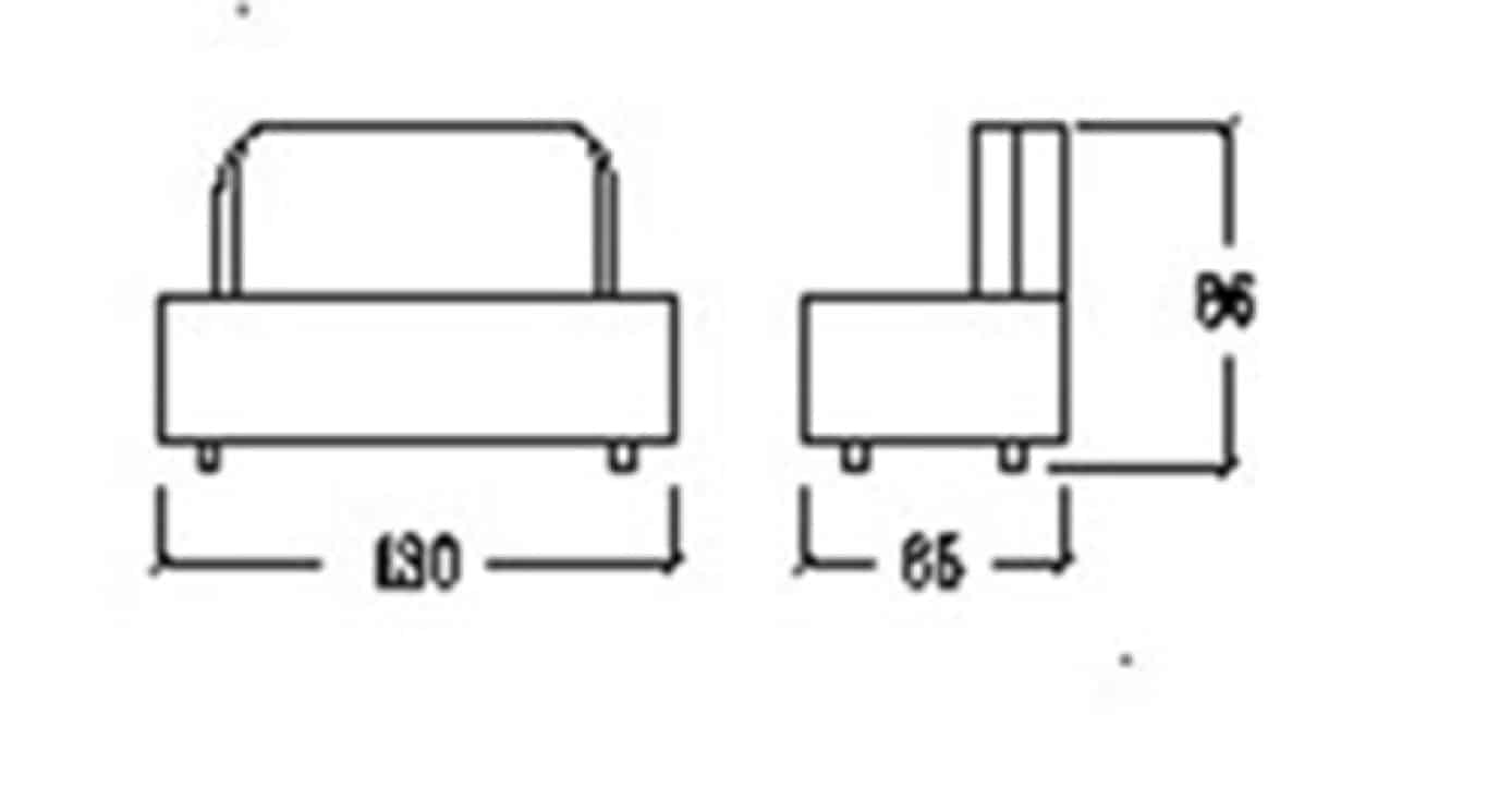 Fotelja za čekaonicu Fusion