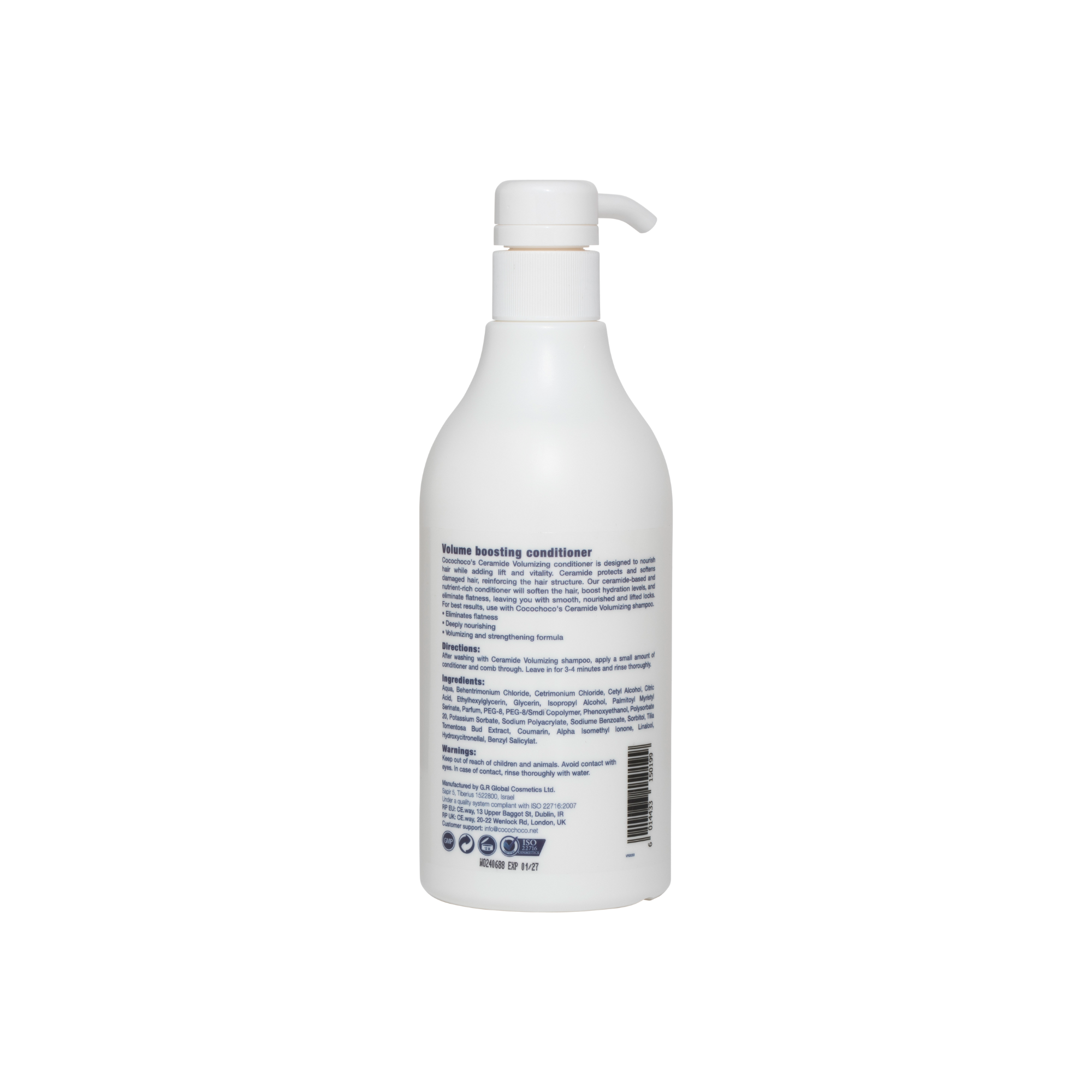 Cocochoco Ceramide balzam brez sulfatov za volumen las 500 ml