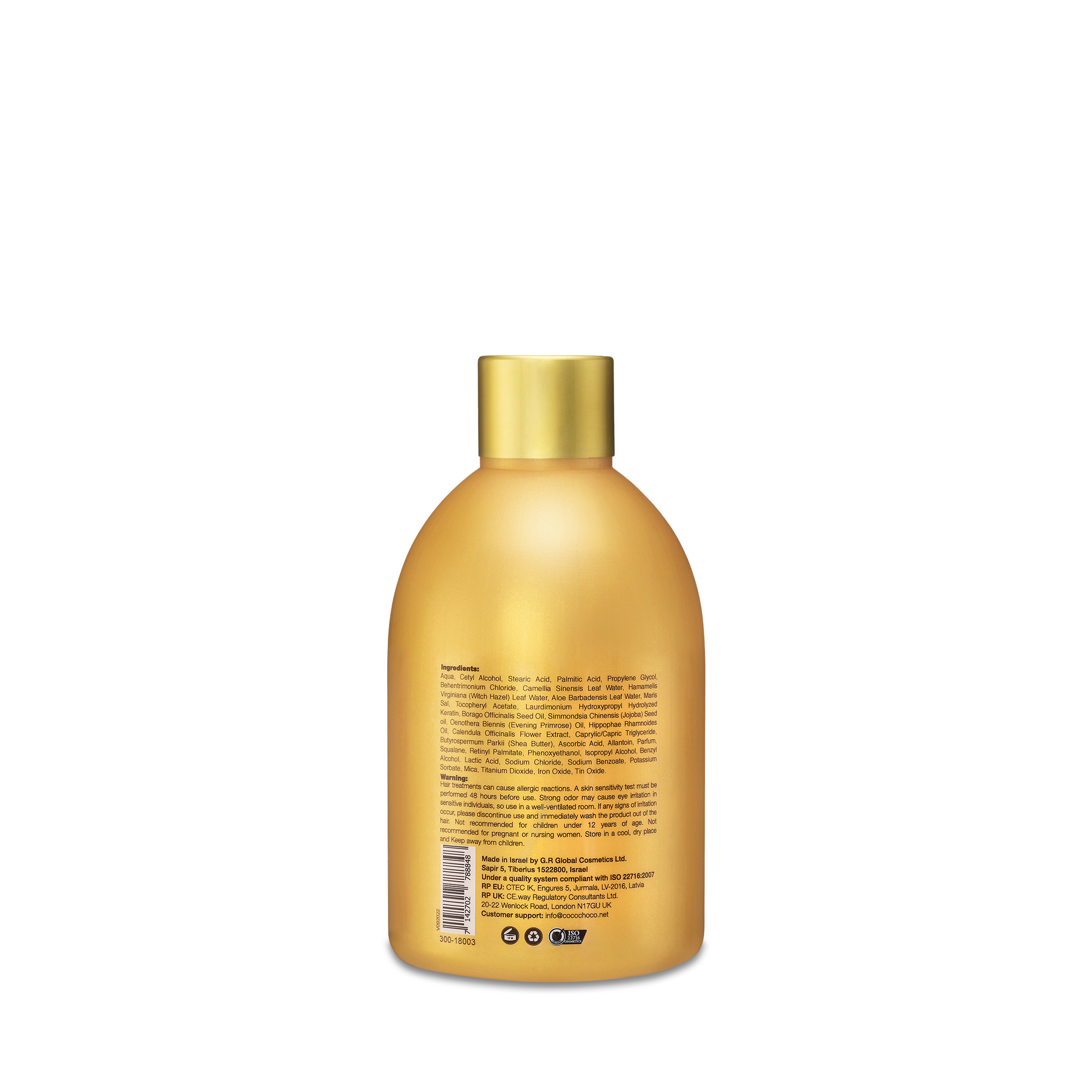 Cocochoco Professional Keratin GOLD 250 ml – keratinski tretman za kosu s 24k zlatom za ravnu i sjajnu kosu