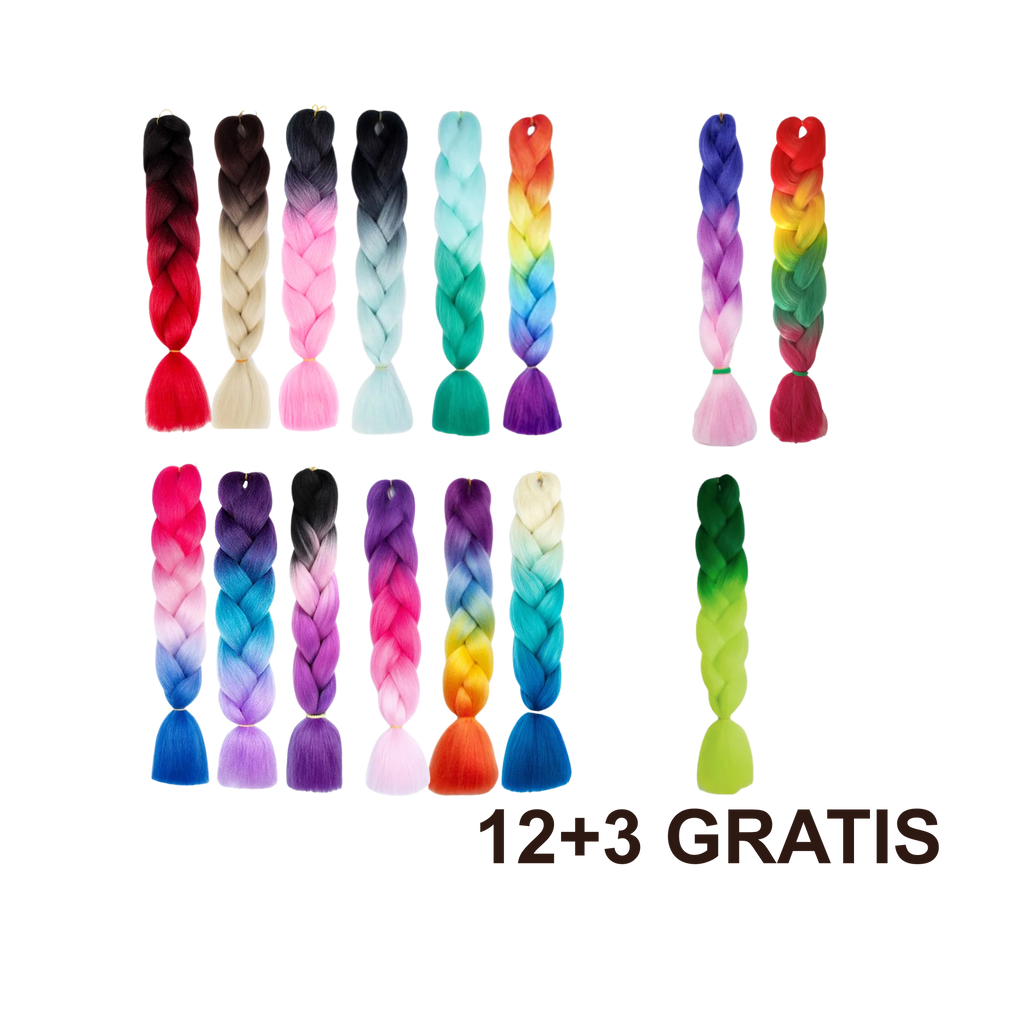 12+3 GRATIS Kanekalon višebojna kosa