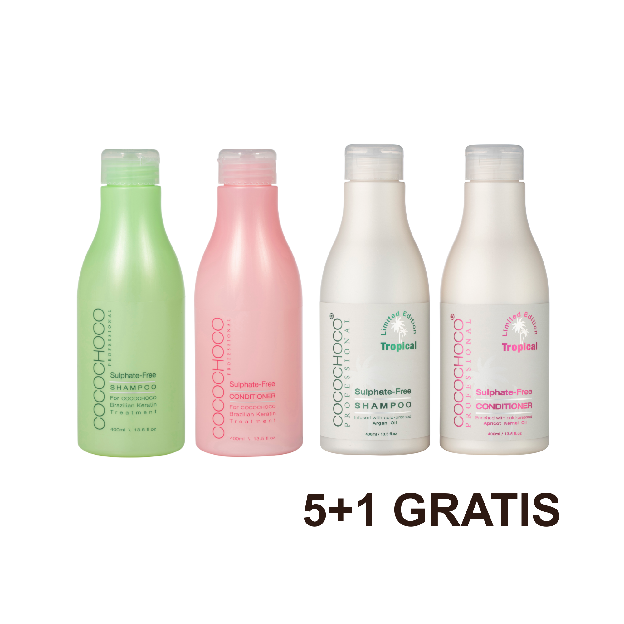 5+1 GRATIS Cocochoco Professional šampon bez sulfata 400 ml i regenerator bez sulfata 400 ml po izboru