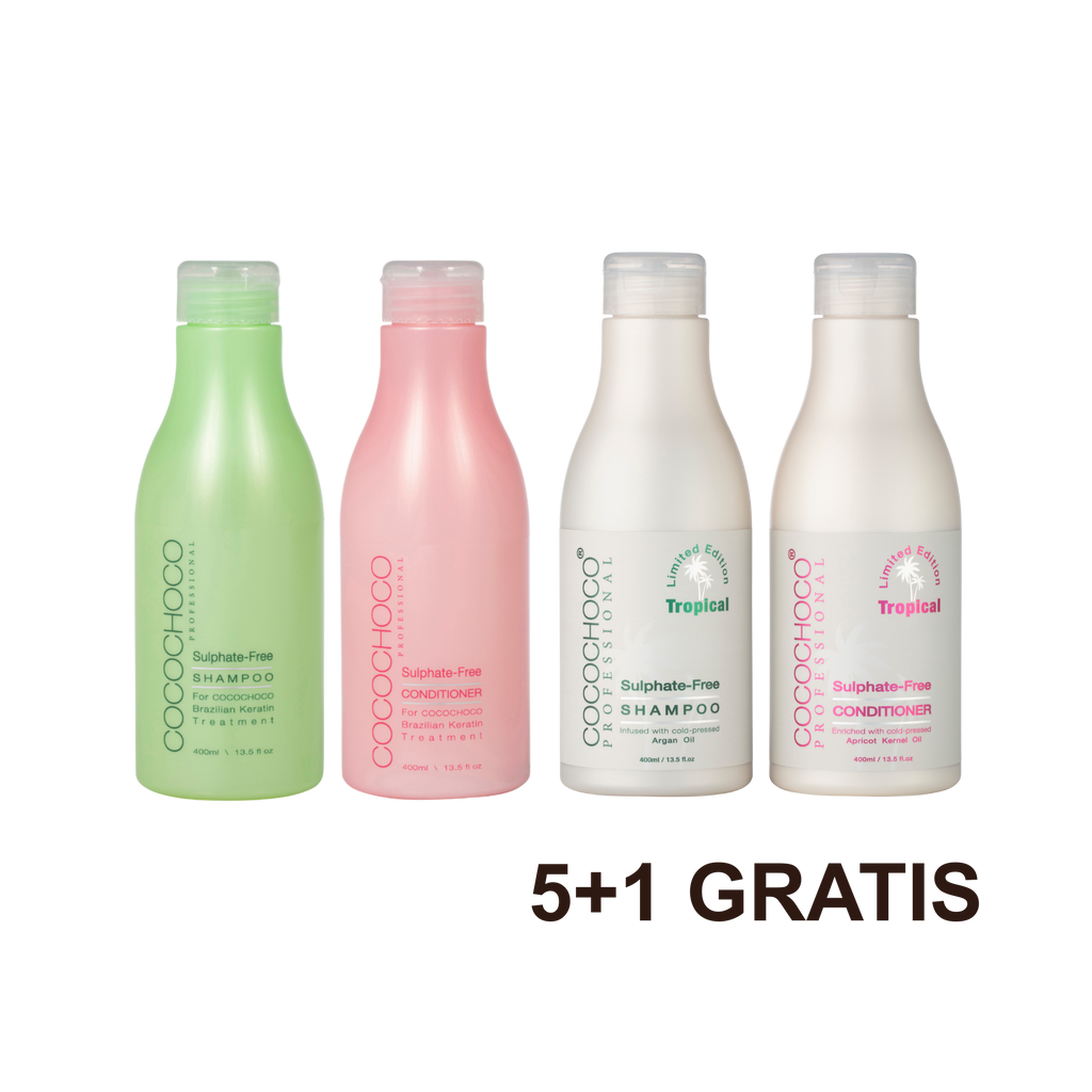 5+1 GRATIS Cocochoco Professional šampon bez sulfata 400 ml i regenerator bez sulfata 400 ml po izboru