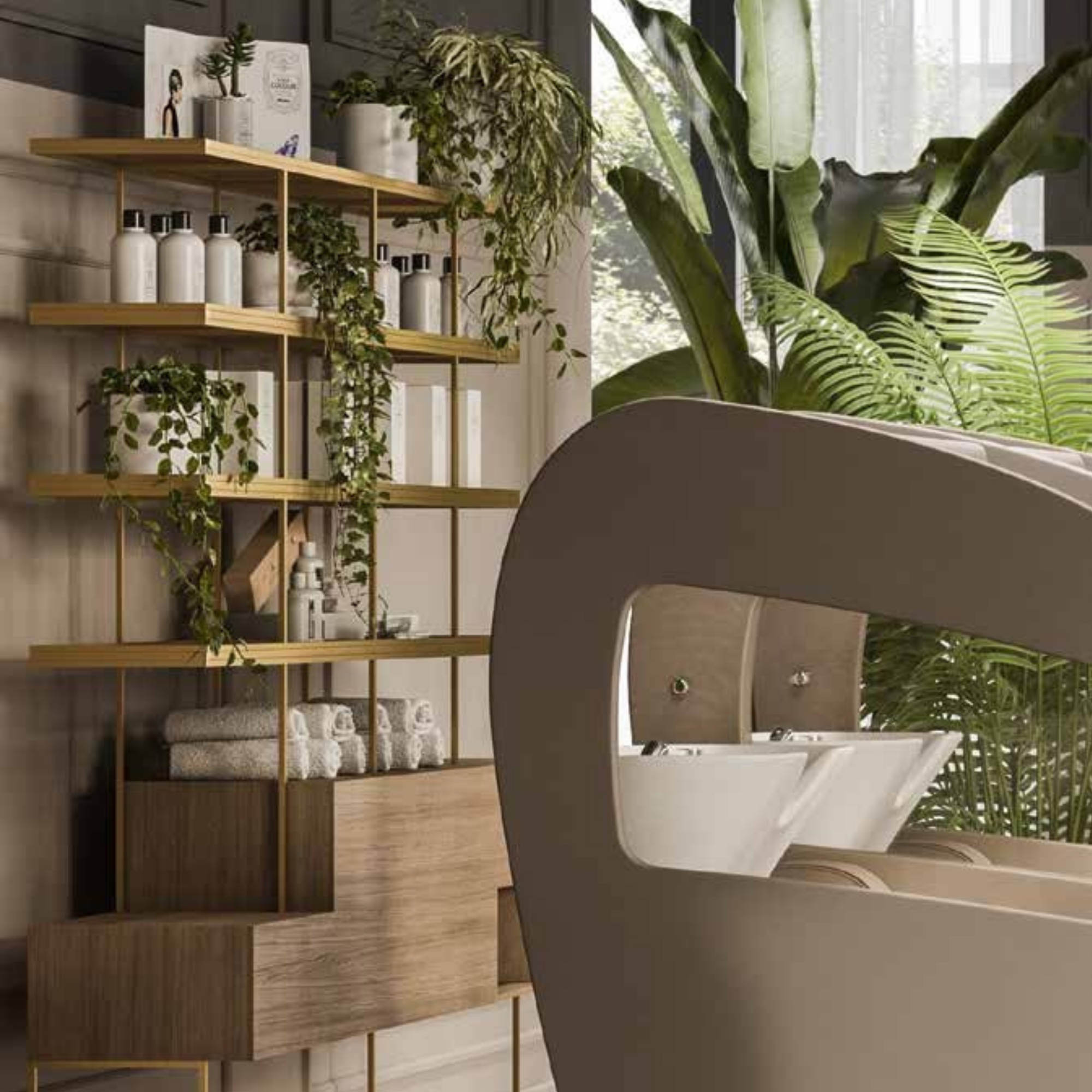 Color bar u ambijentu frizerskog salona