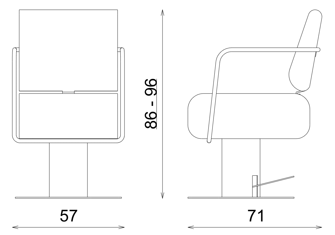 Vezzosi frizerska stolica CU29