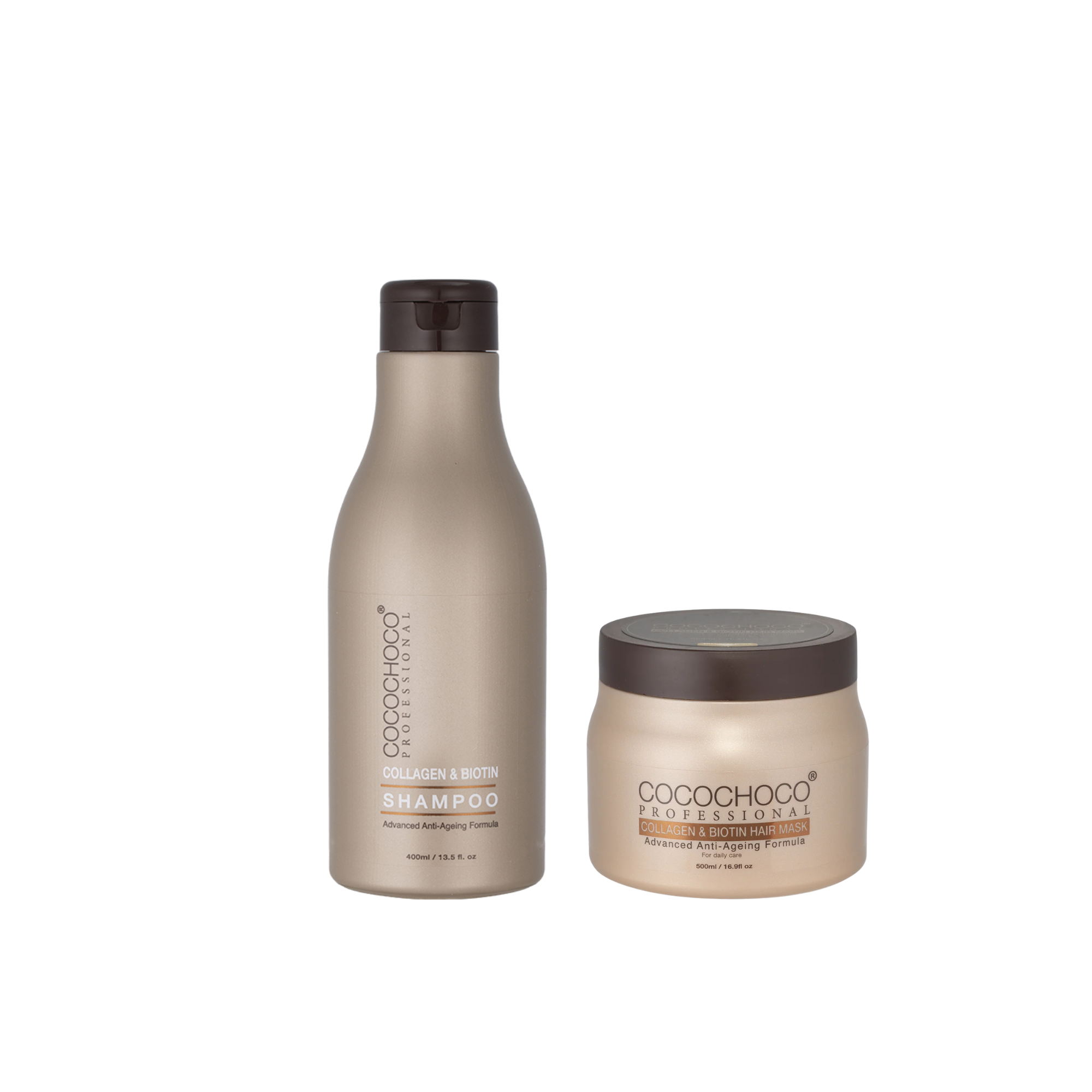 Cocochoco Kolagen i biotin mini paket: šampon i maska za kosu 500ml