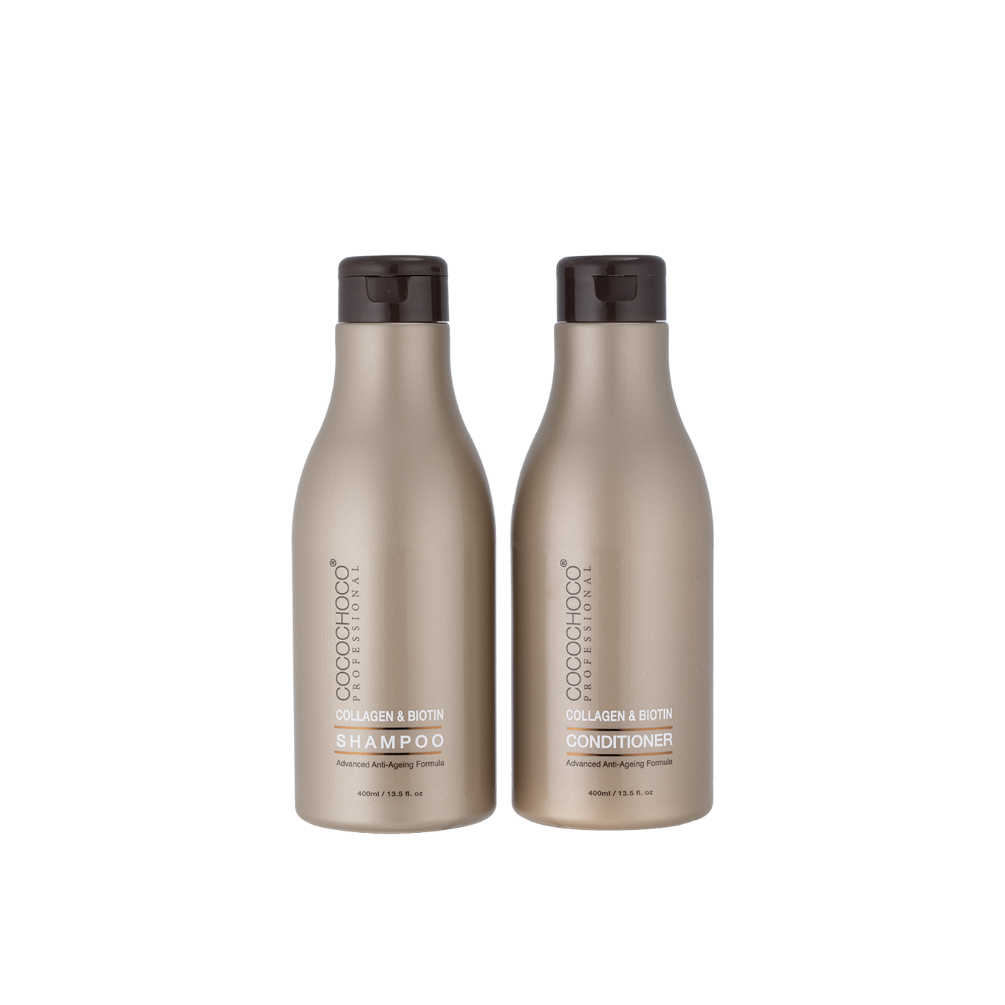 Popoln paket: Cocochoco Kolagen in biotin šampon ter regenerator brez sulfatov 400 ml