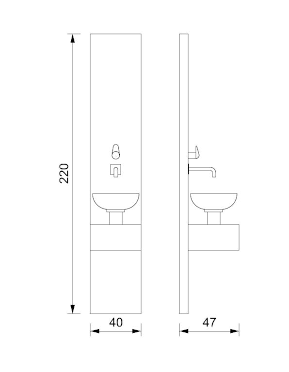 Zidni umivaonik Meteor