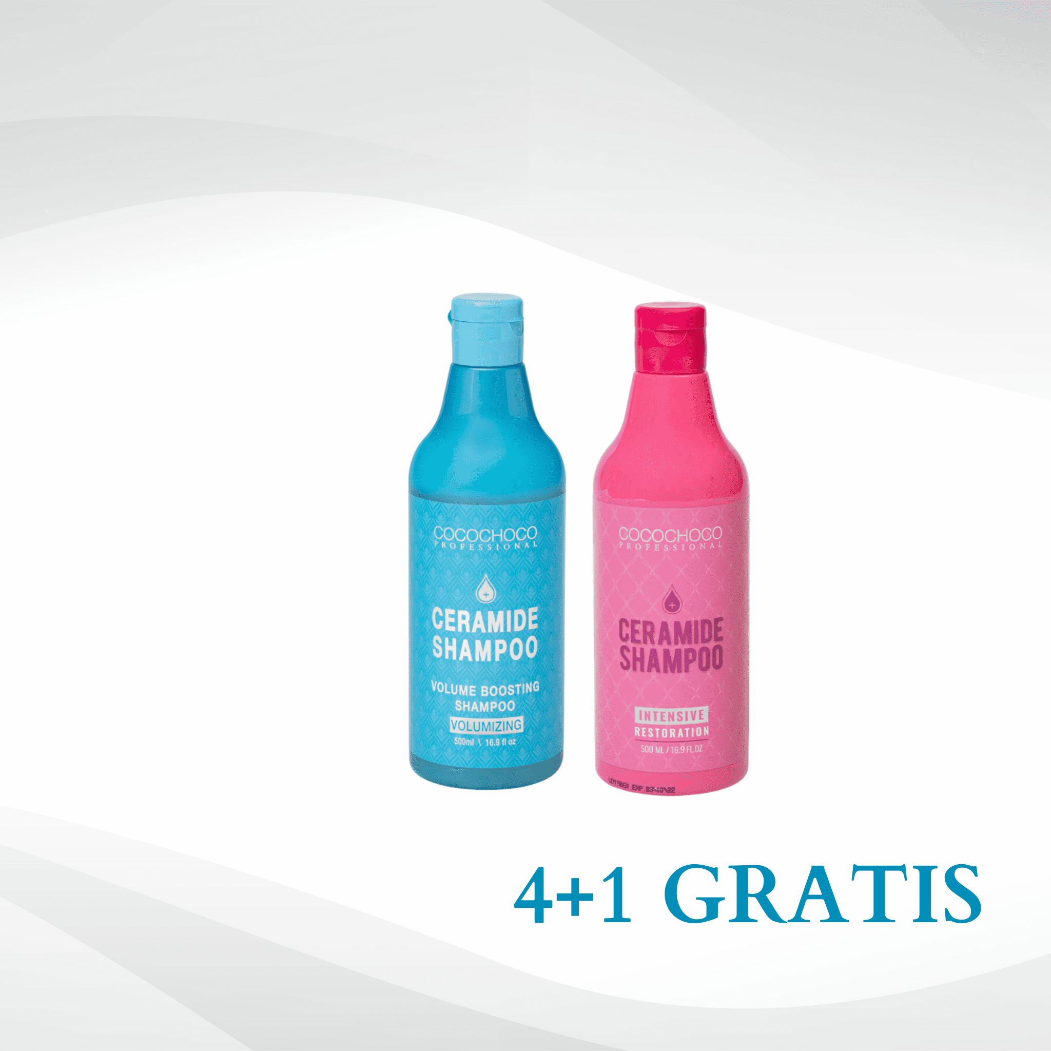 4+1 GRATIS Ceramide šampon bez sulfata – za volumen i obnovu suhe, oštećene kose, 500 ml po izboru