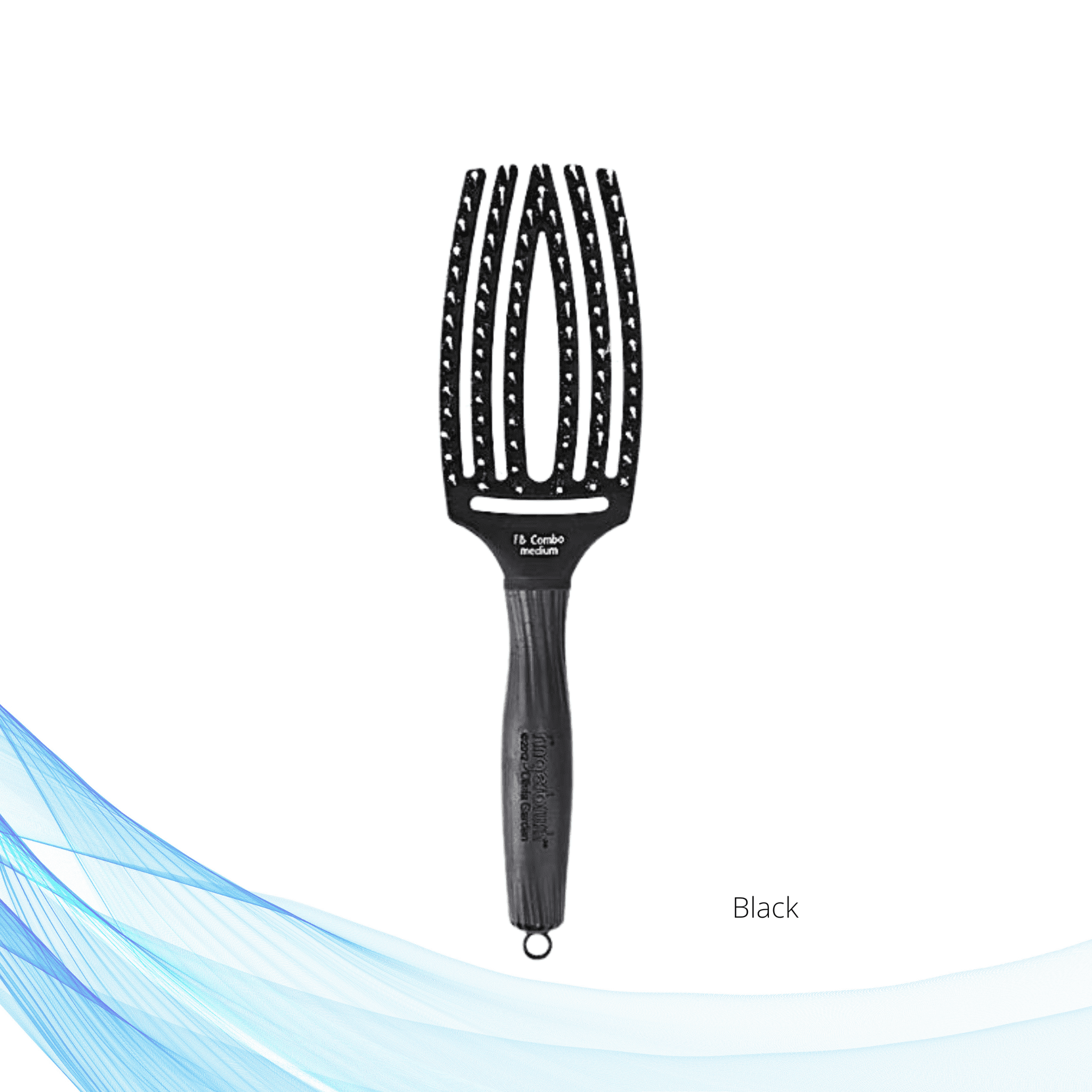 Olivia Garden Fingerbrush četka za kosu Medium - crna