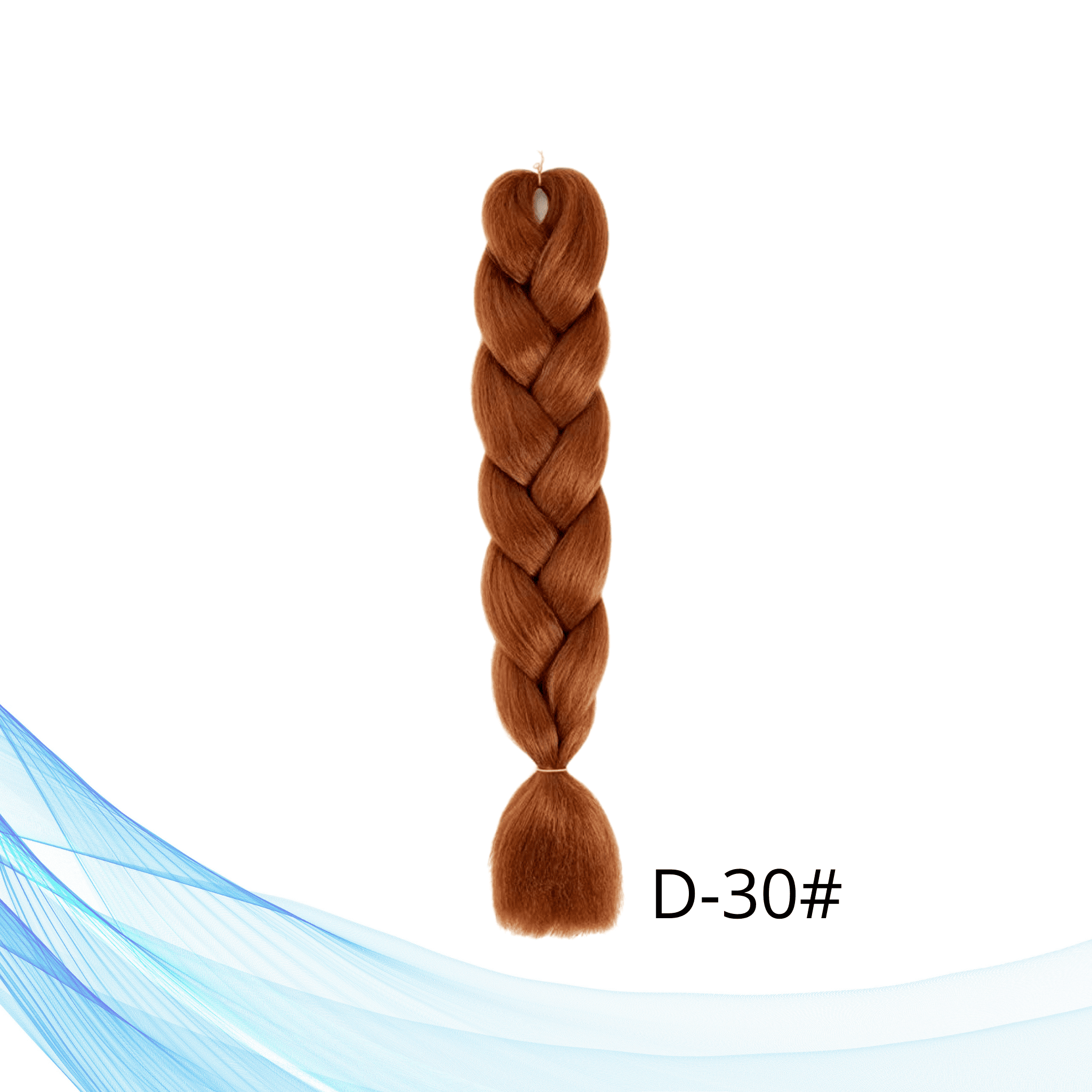 Jednobojna kanekalon kosa za pletenice u smeđoj boji