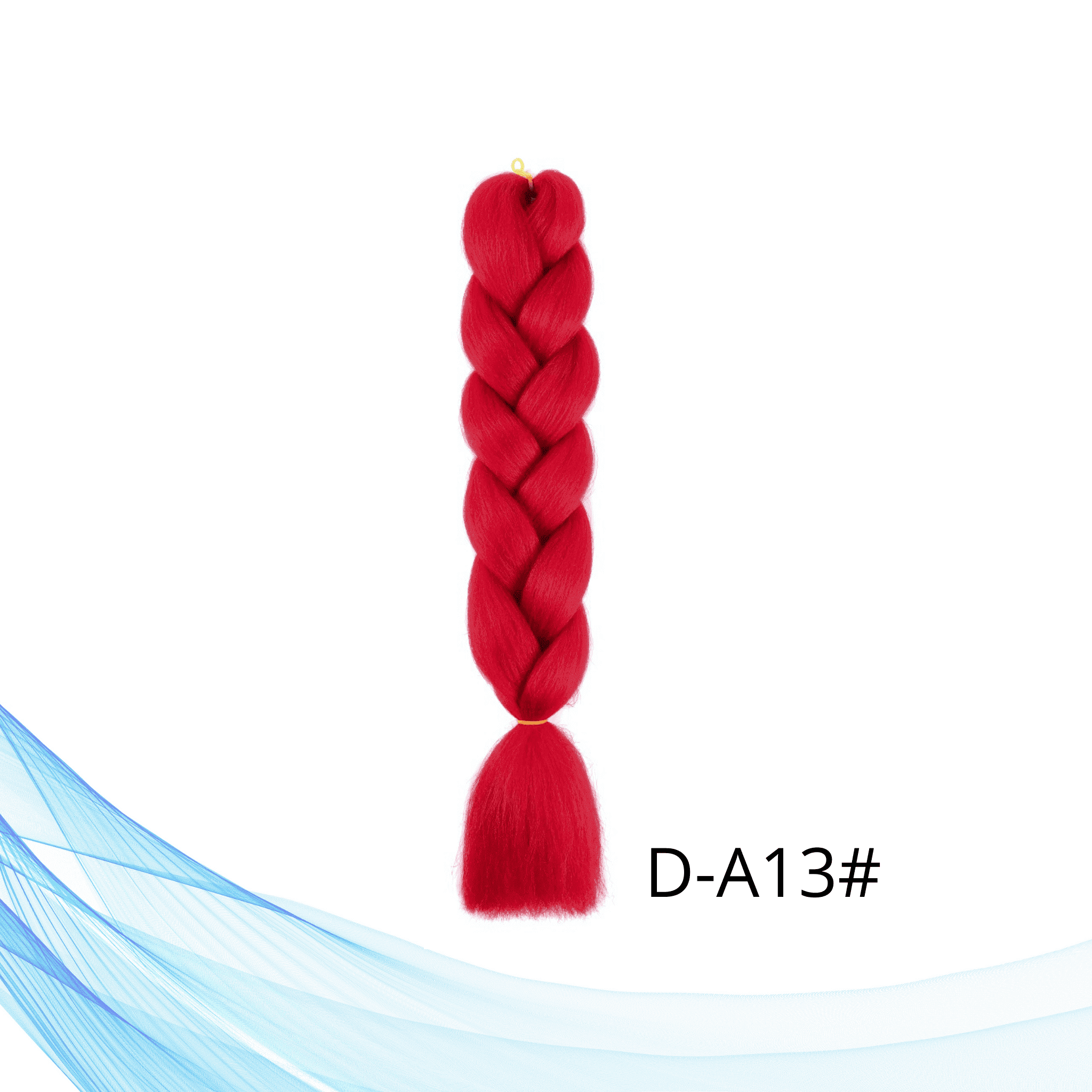 Jednobojna kanekalon kosa za pletenice u crvenoj boji