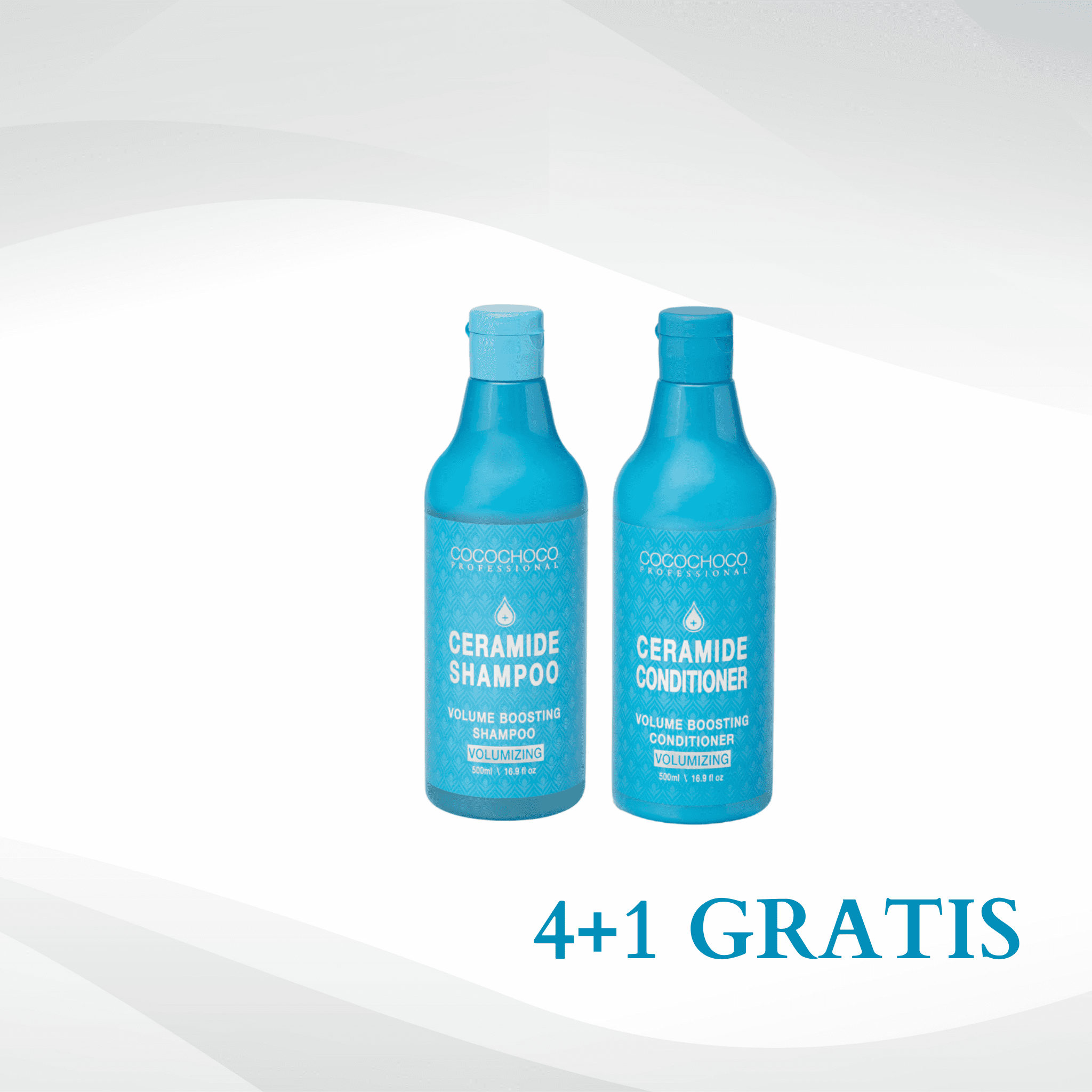 4+1 GRATIS Cocochoco Ceramide šampon brez sulfatov za volumen las 500 ml + Cocochoco Ceramide balzam brez sulfatov za volumen las 500 ml
