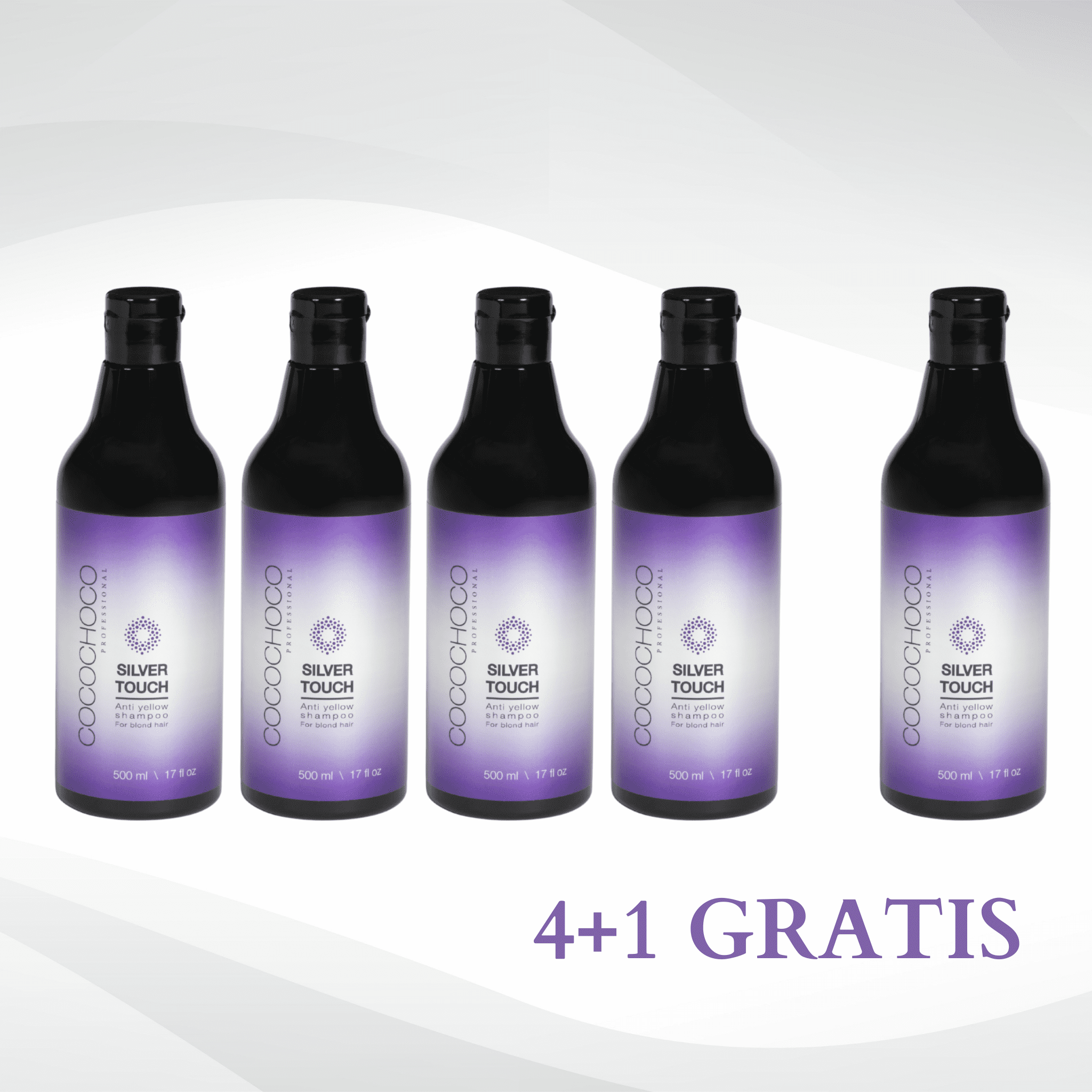 4+1 GRATIS Cocochoco Anti yellow Silver Touch šampon bez sulfata za plavu kosu 500 ml