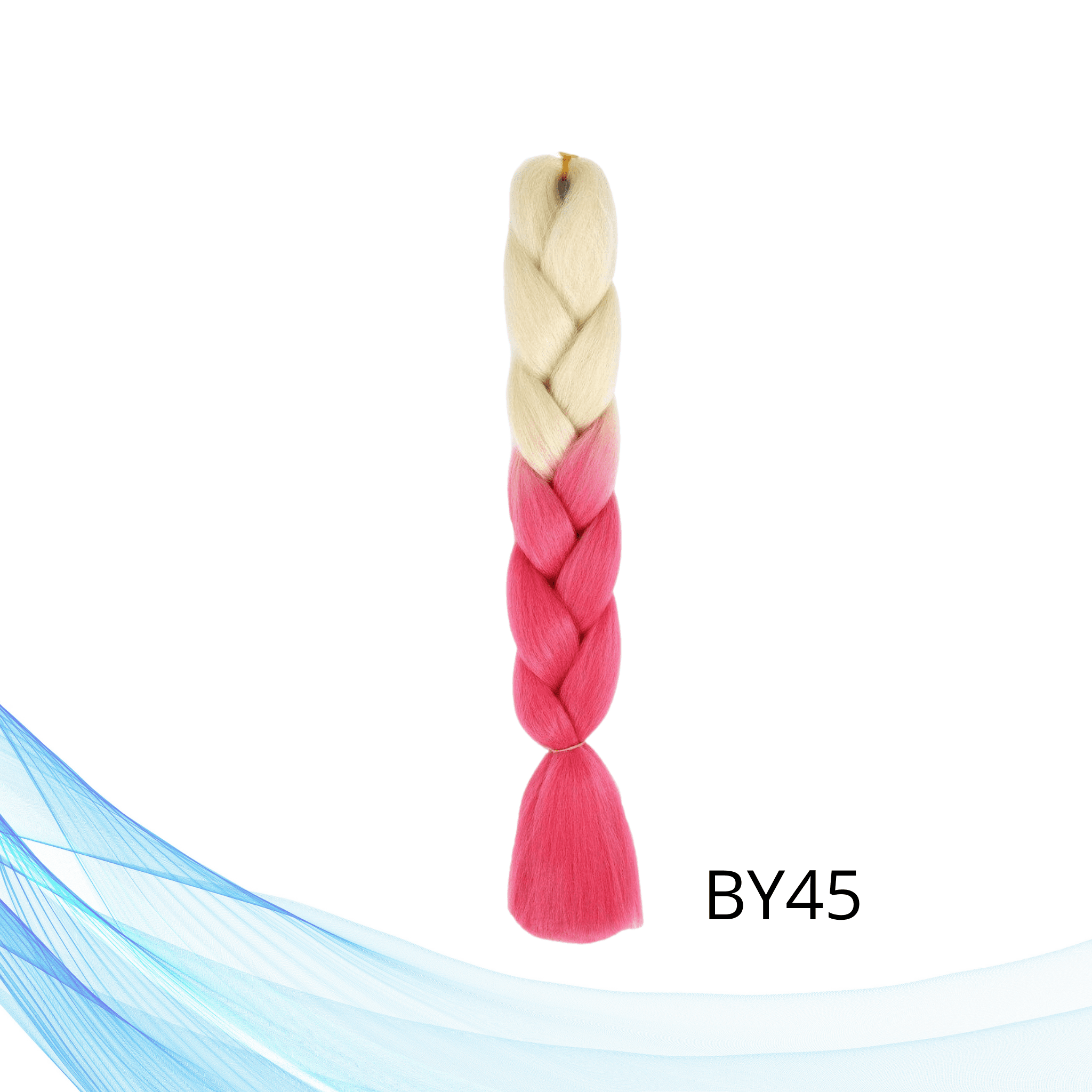 Višebojne kanekalon pletenice u plavoj i  crvenoj boji