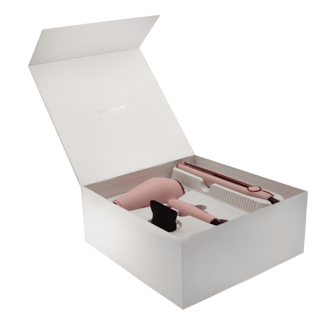 Corioliss Rose Gold set – pegla i sušilo u ružičastoj boji za stiliziranje kose