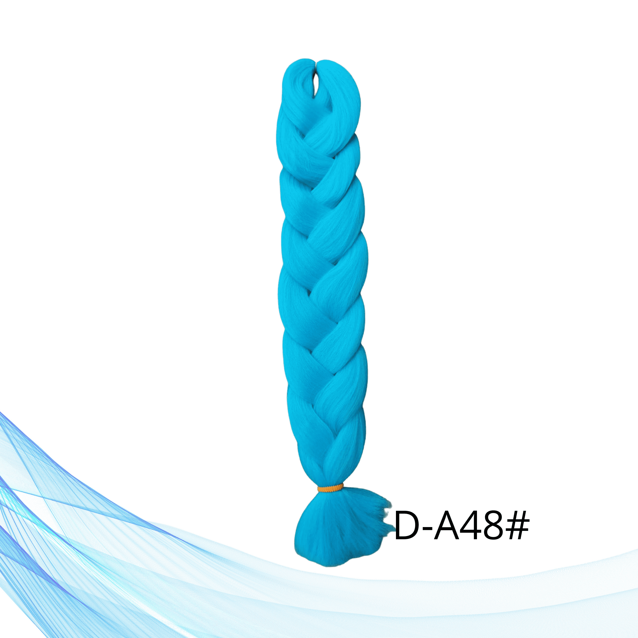 Plava jednobojna Kanekalon umjetna kosa za pletenice i ekstenzije 