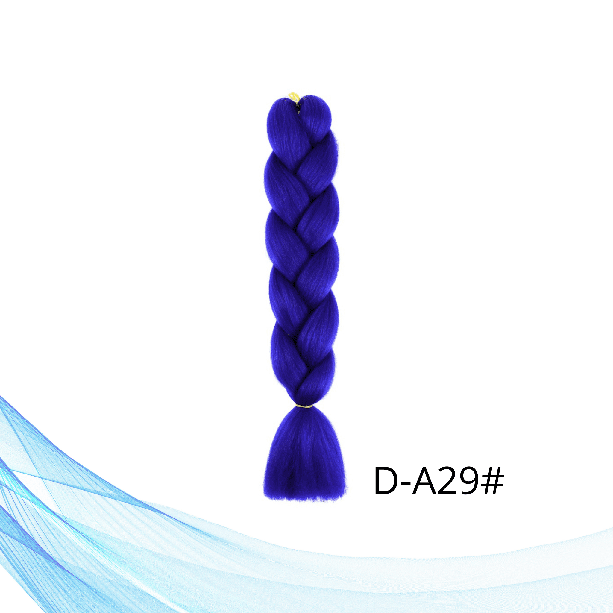 Tamno plava jednobojna Kanekalon umjetna kosa za pletenice i ekstenzije 